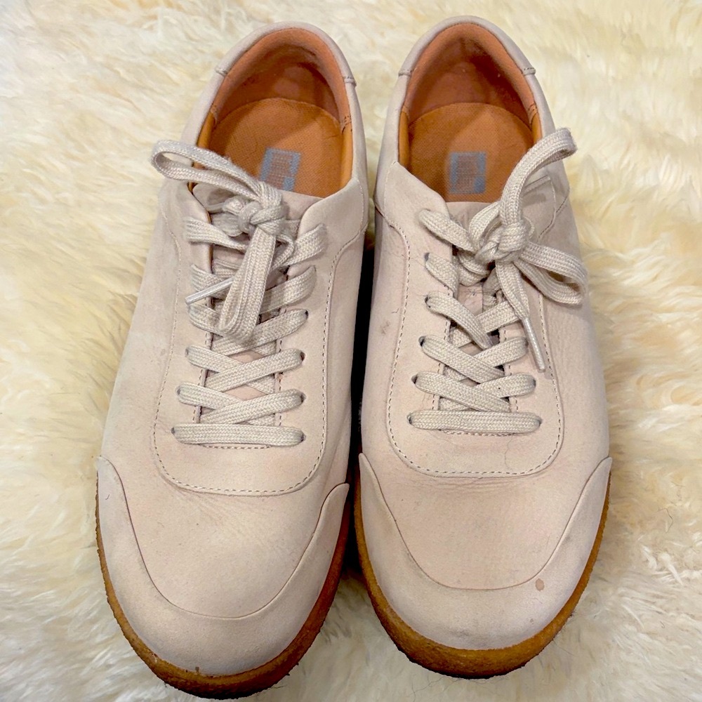 FitFlop Leather Sneakers, Size 10,